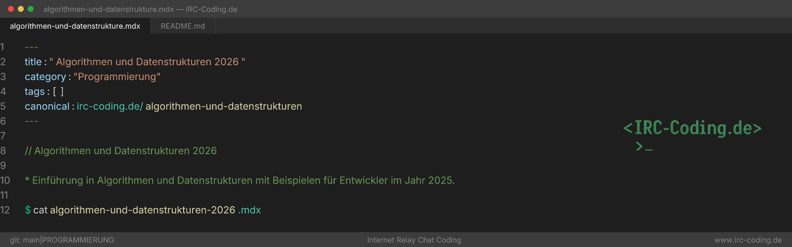 Algorithmen und Datenstrukturen 2026