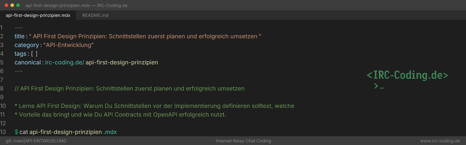 API First Design: Plan Interfaces Before Implementation