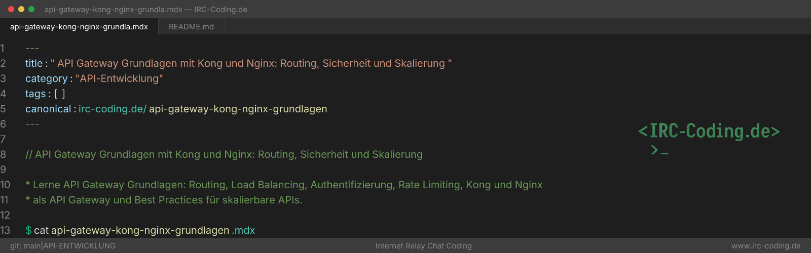 API Gateway Fundamentals: Kong, Nginx & Scaling