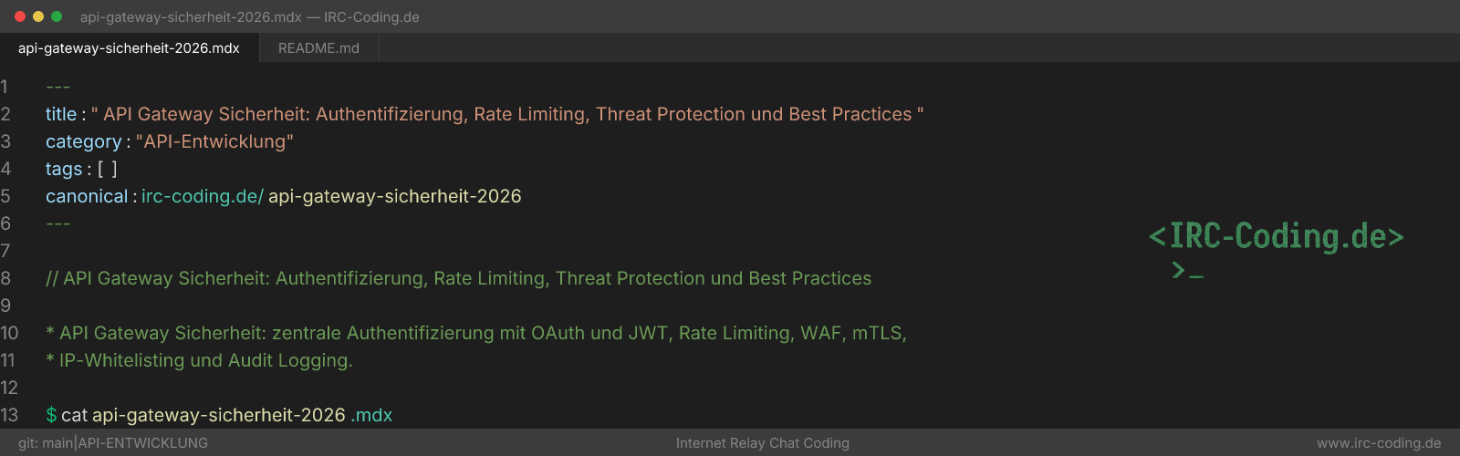 API Gateway Security: Authentication & Rate Limiting