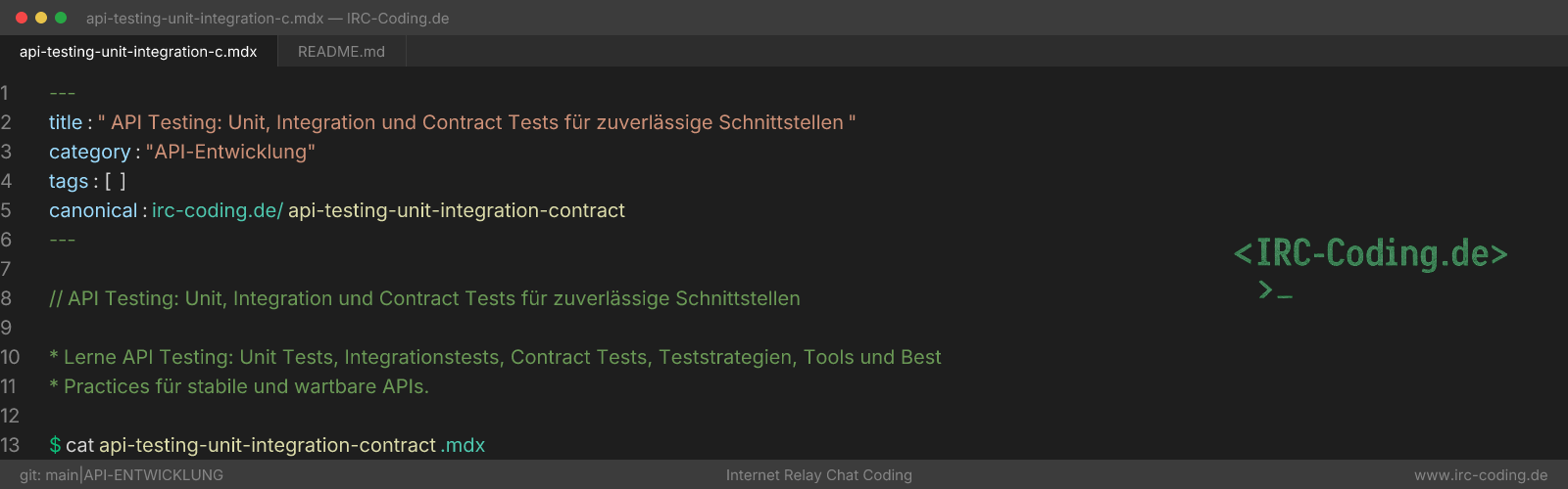 API Testing: Unit, Integration & Contract Tests