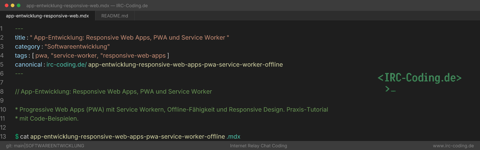Progressive Web Apps: PWA, Service Workers & Offline