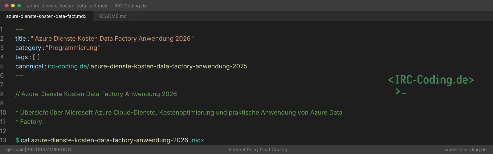 Azure Dienste Kosten Data Factory Anwendung 2026