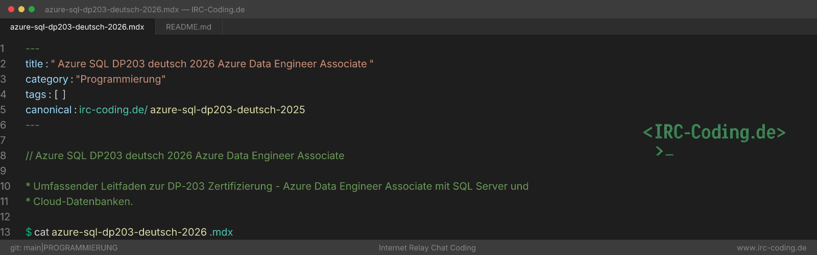 Azure SQL DP203 deutsch 2026 Azure Data Engineer Associate