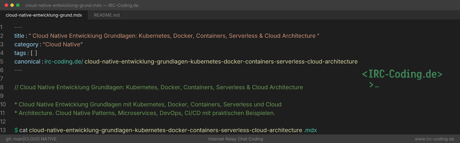 Cloud Native Development Fundamentals