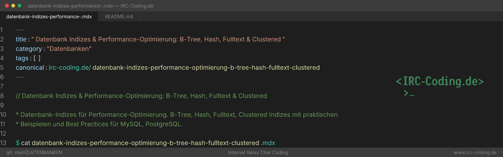 Database Indexes & Performance Optimization