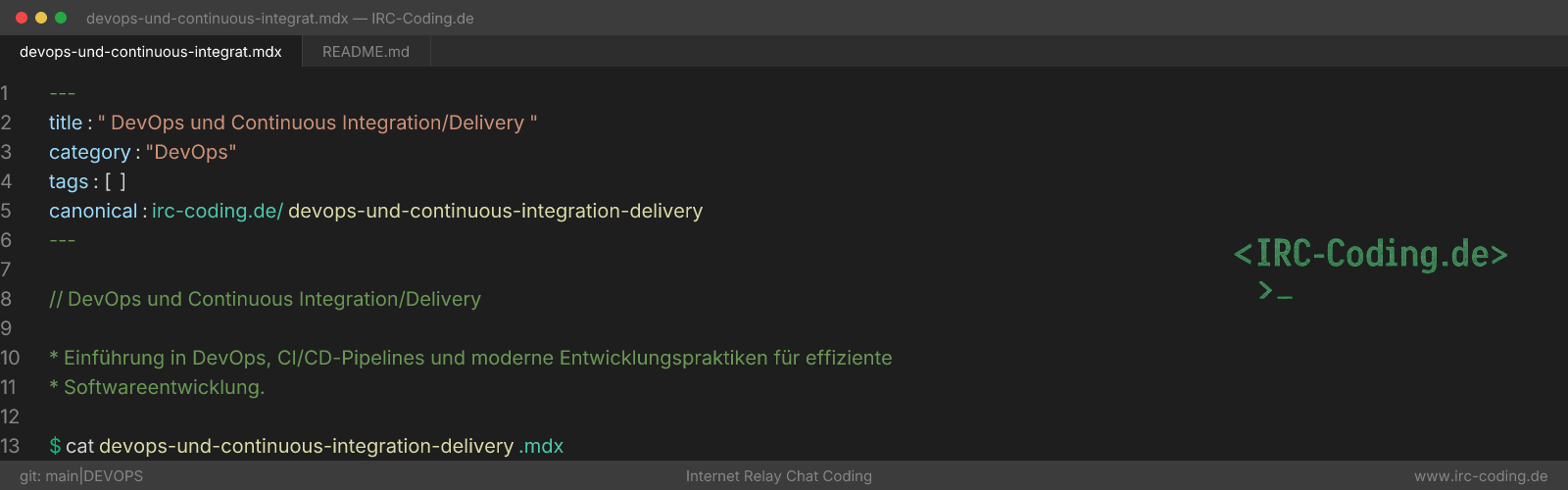 DevOps und Continuous Integration/Delivery