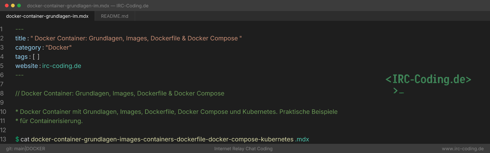 Docker Containers: Images, Dockerfile & Compose
