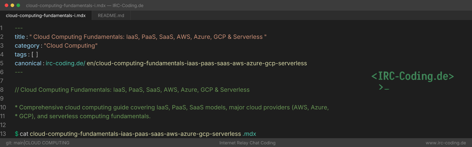 Cloud Computing Fundamentals: IaaS, PaaS, SaaS, AWS, Azure, GCP & Serverless