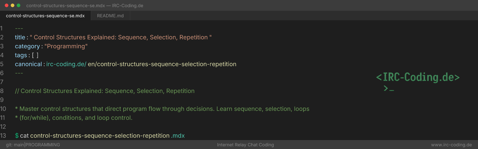 Control Structures Explained: Sequence, Selection, Repetition