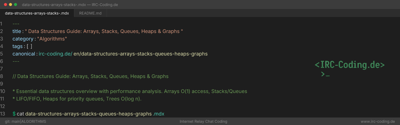 Data Structures Guide: Arrays, Stacks, Queues, Heaps & Graphs