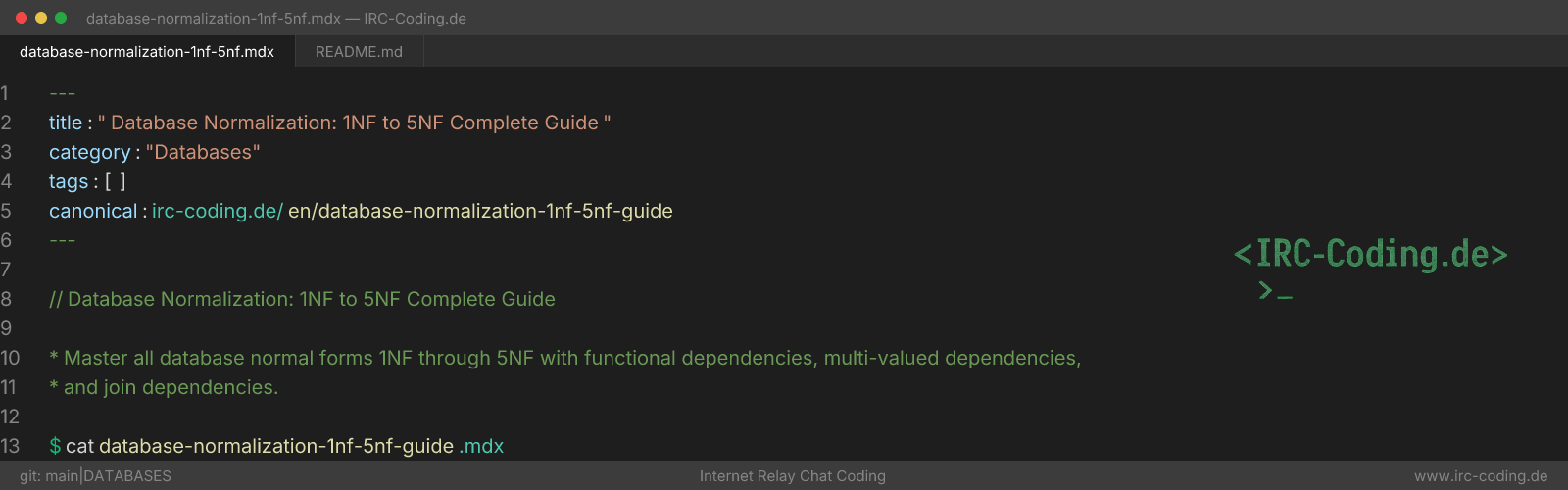Database Normalization: 1NF to 5NF Complete Guide