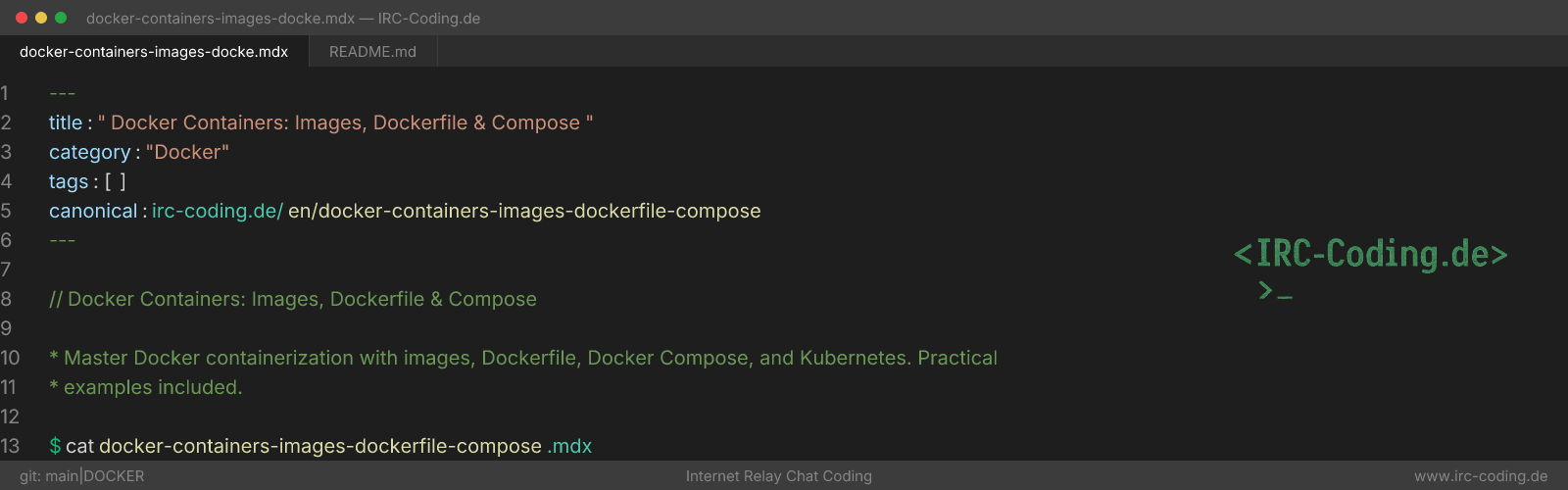 Docker Containers: Images, Dockerfile & Compose