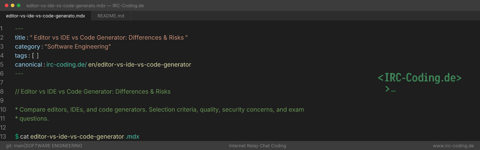 Editor vs IDE vs Code Generator: Differences & Risks