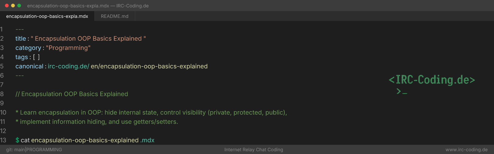 Encapsulation OOP Basics Explained