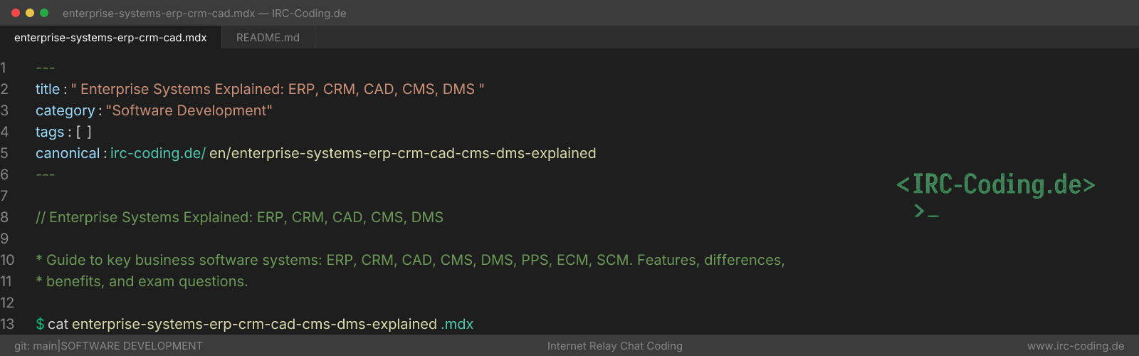 Enterprise Systems Explained: ERP, CRM, CAD, CMS, DMS