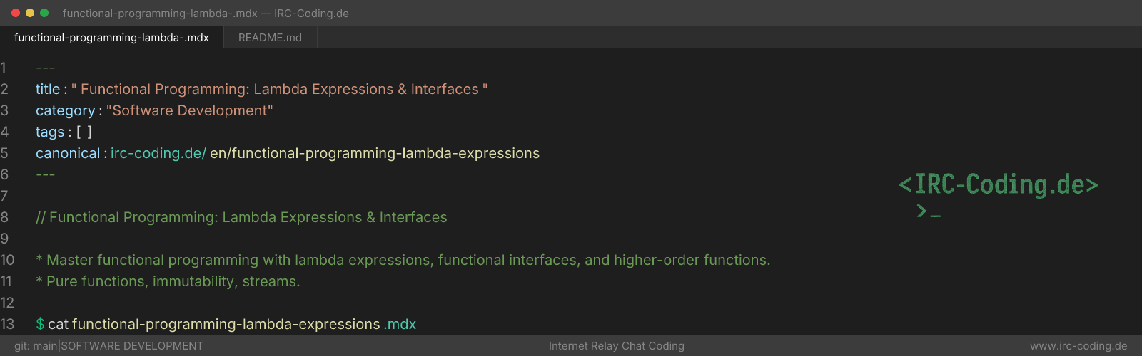 Functional Programming: Lambda Expressions & Interfaces