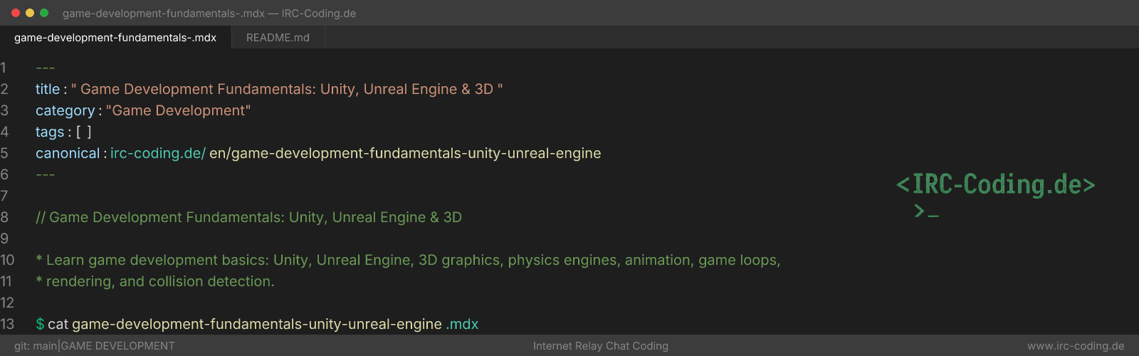 Game Development Fundamentals: Unity, Unreal Engine & 3D