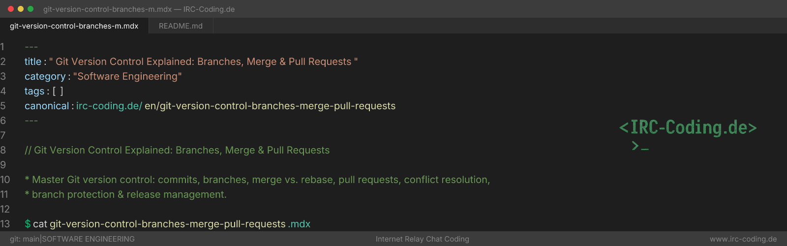 Git Version Control Explained: Branches, Merge & Pull Requests