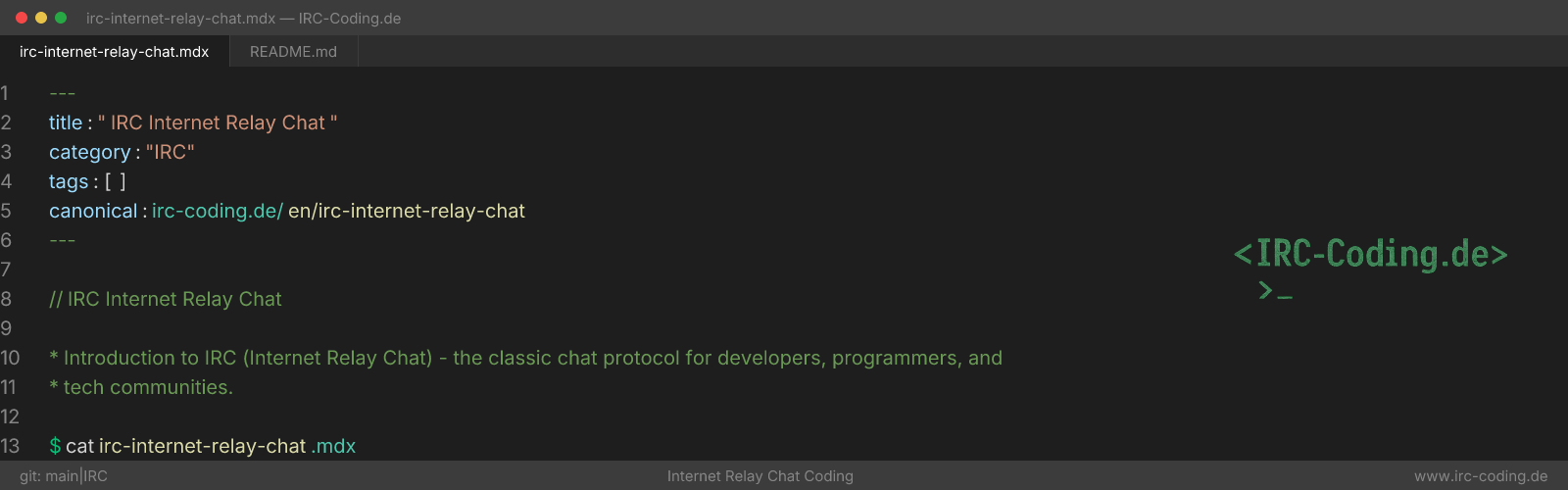 IRC Internet Relay Chat