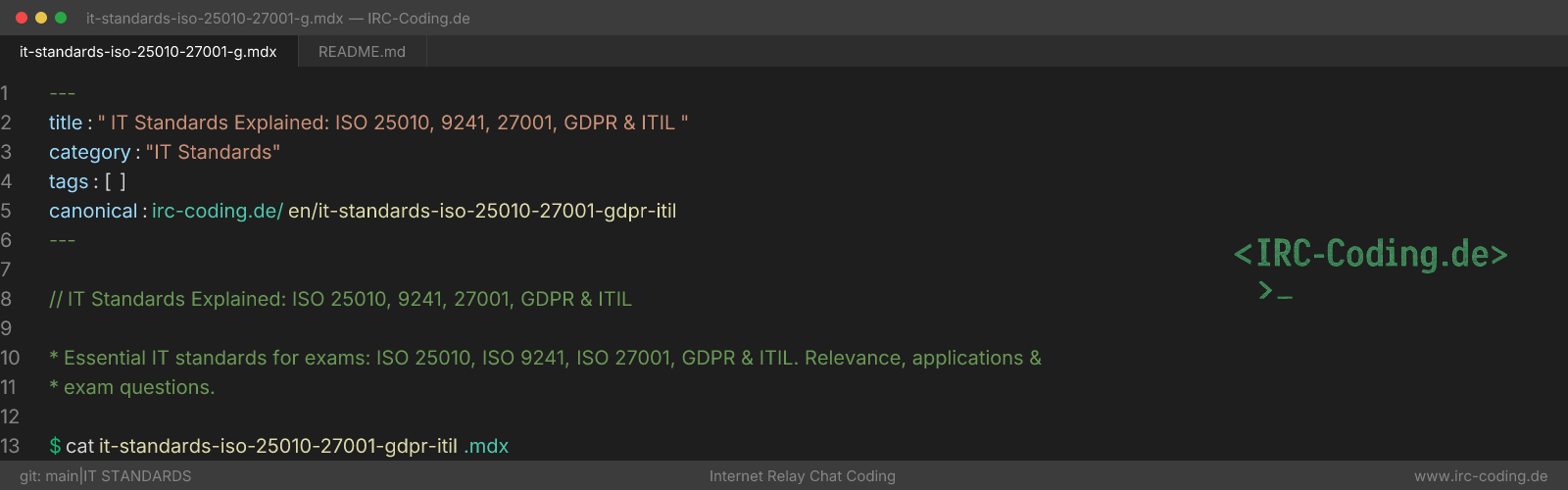 IT Standards Explained: ISO 25010, 9241, 27001, GDPR & ITIL