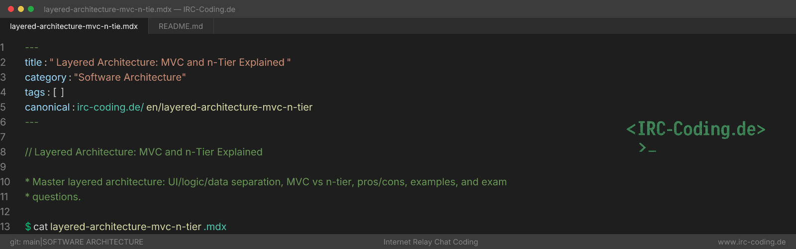 Layered Architecture: MVC and n-Tier Explained