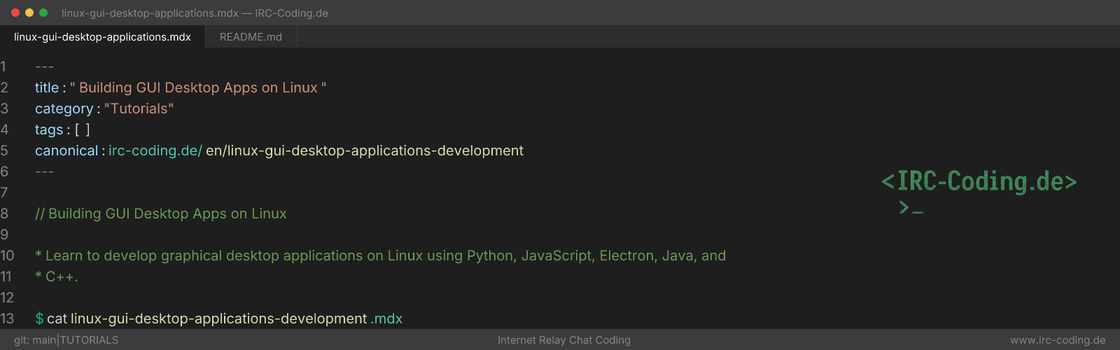 Building GUI Desktop Apps on Linux
