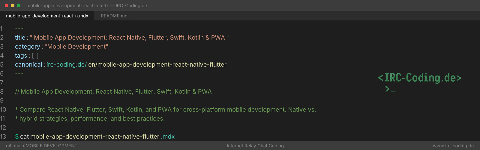 Mobile App Development: React Native, Flutter, Swift, Kotlin & PWA