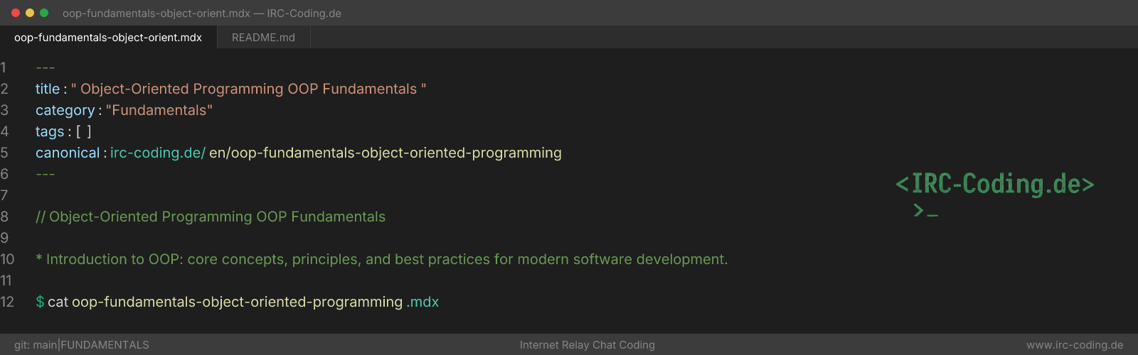Object-Oriented Programming OOP Fundamentals