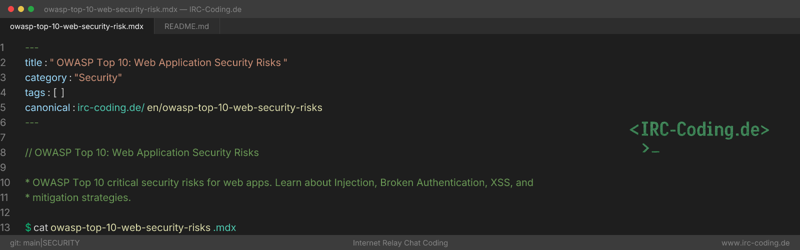OWASP Top 10: Web Application Security Risks
