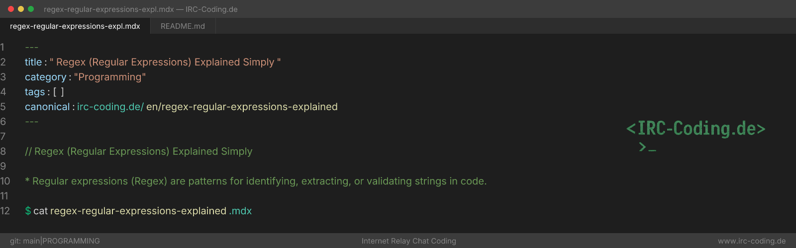 Regex (Regular Expressions) Explained Simply
