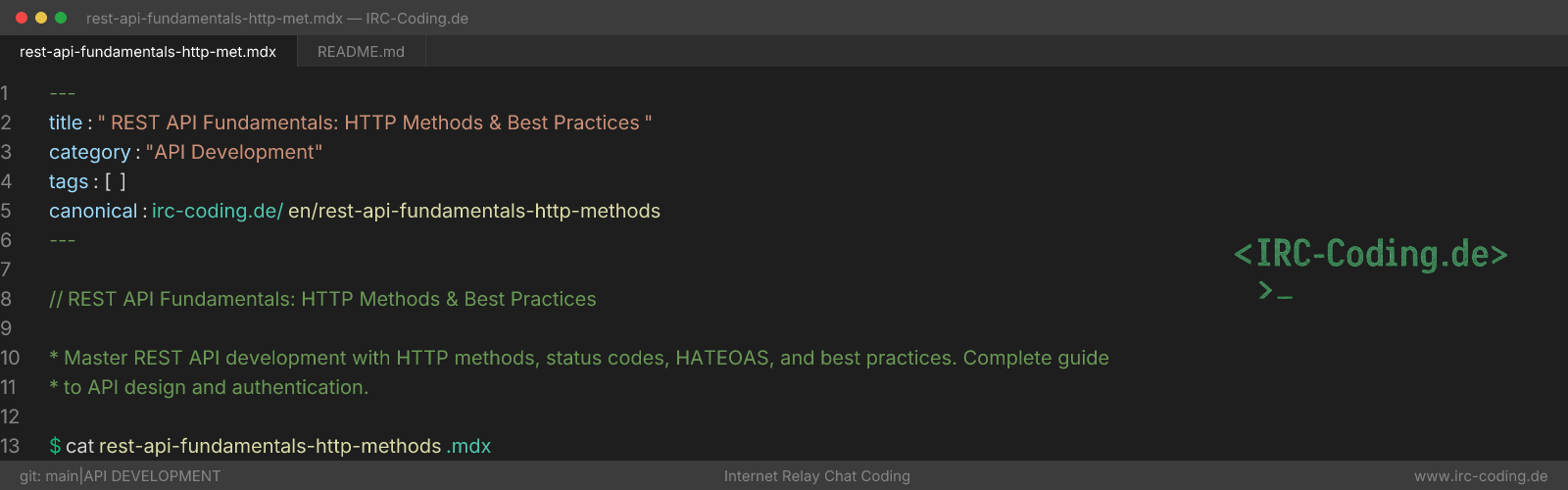 REST API Fundamentals: HTTP Methods & Best Practices
