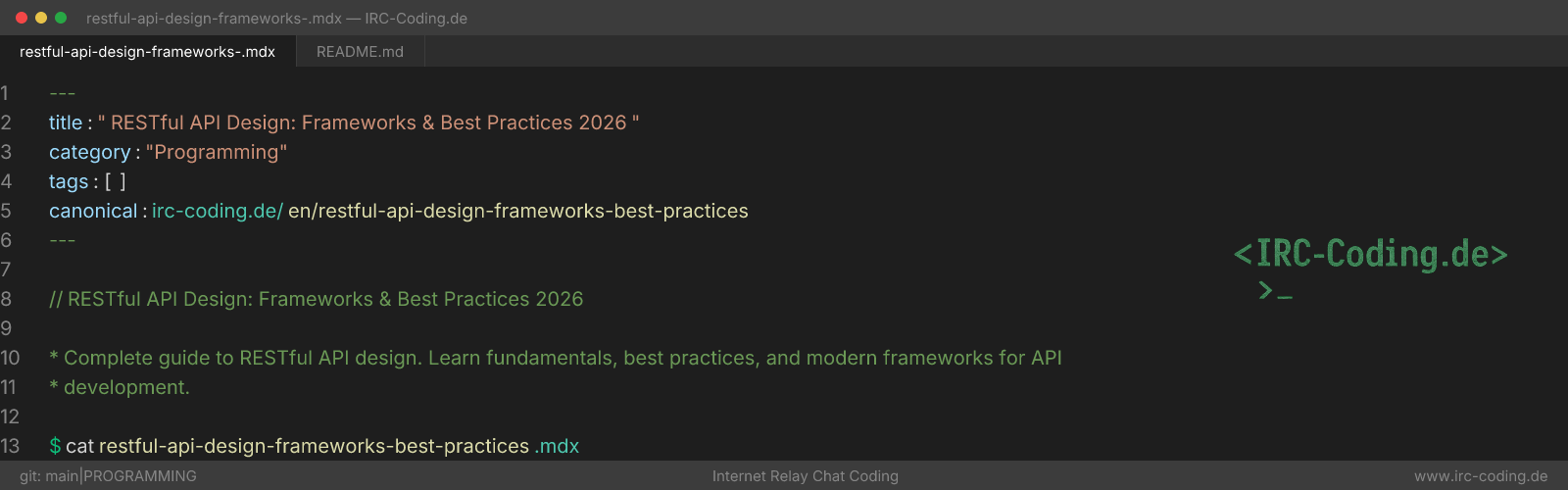 RESTful API Design: Frameworks & Best Practices 2026