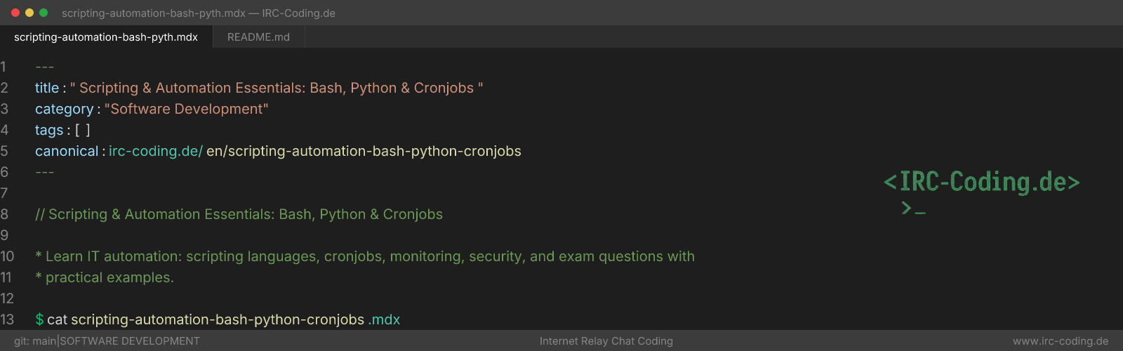 Scripting & Automation Essentials: Bash, Python & Cronjobs