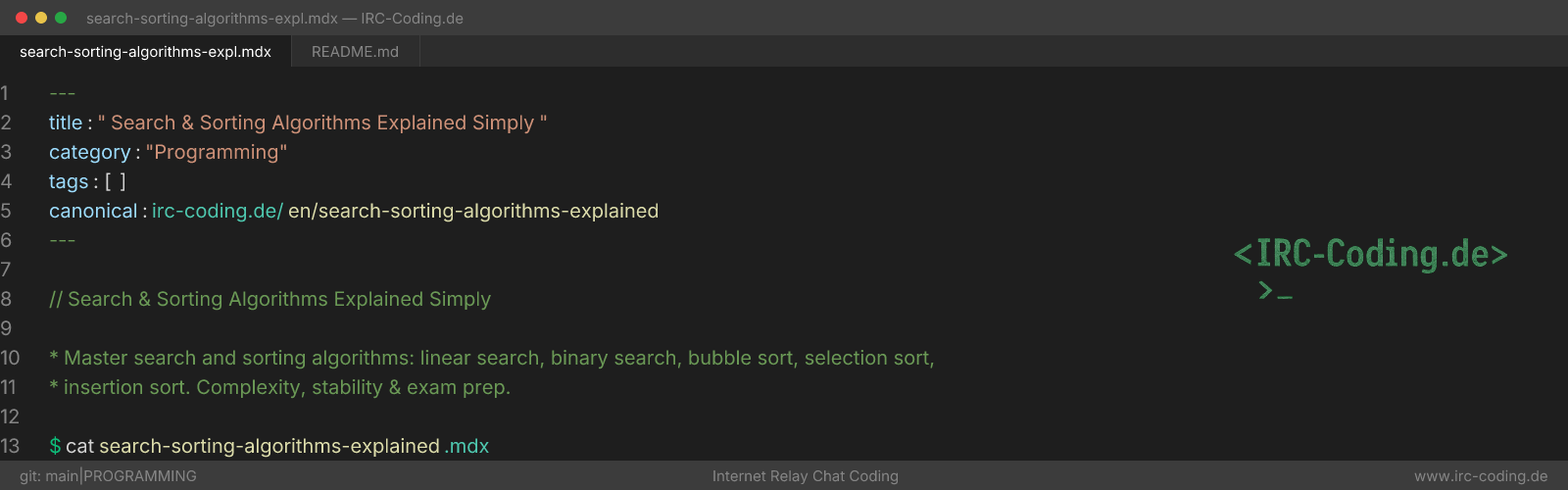 Search & Sorting Algorithms Explained Simply