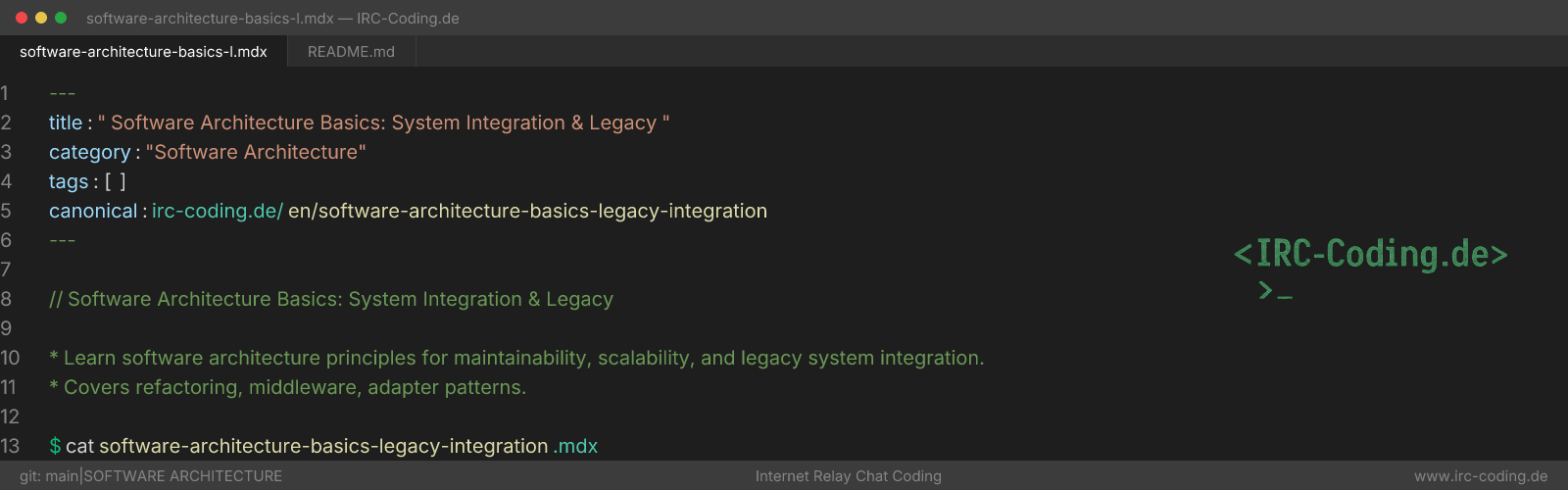 Software Architecture Basics: System Integration & Legacy