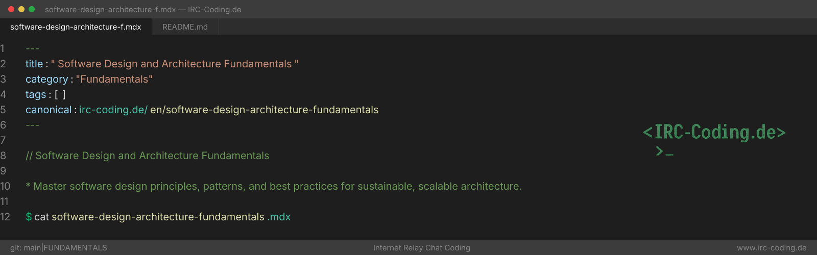 Software Design and Architecture Fundamentals