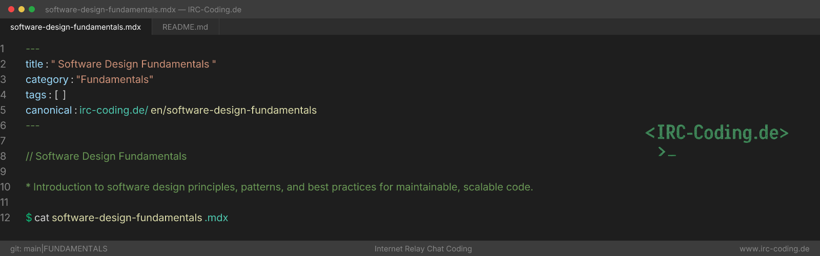Software Design Fundamentals