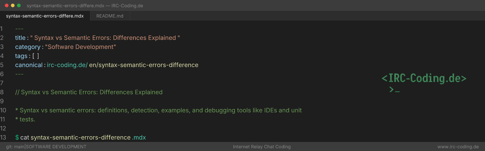 Syntax vs Semantic Errors: Differences Explained
