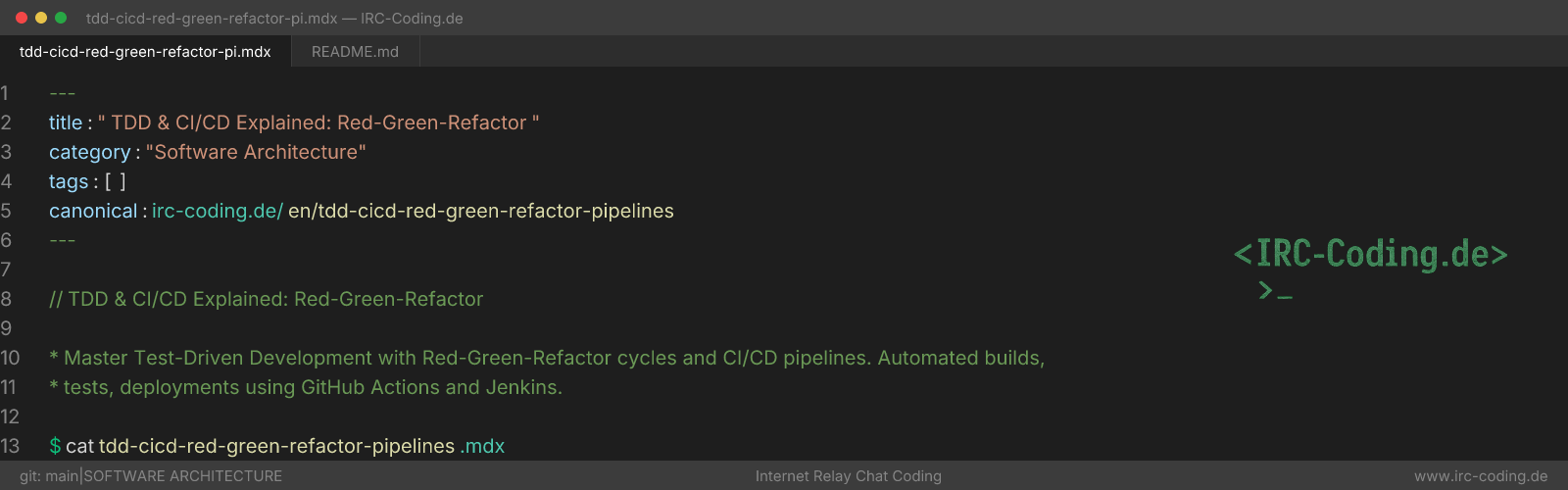 TDD & CI/CD Explained: Red-Green-Refactor