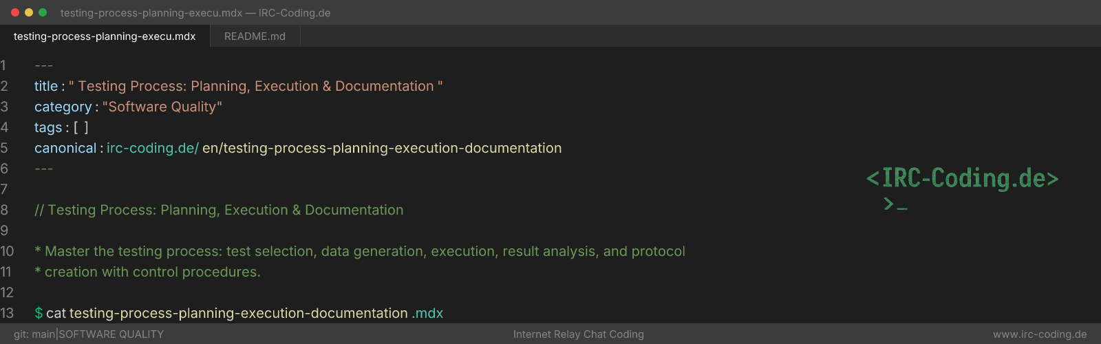 Testing Process: Planning, Execution & Documentation