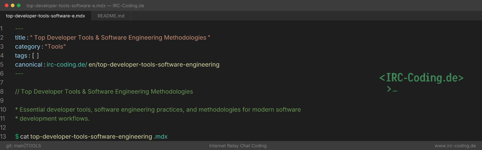 Top Developer Tools & Software Engineering Methodologies