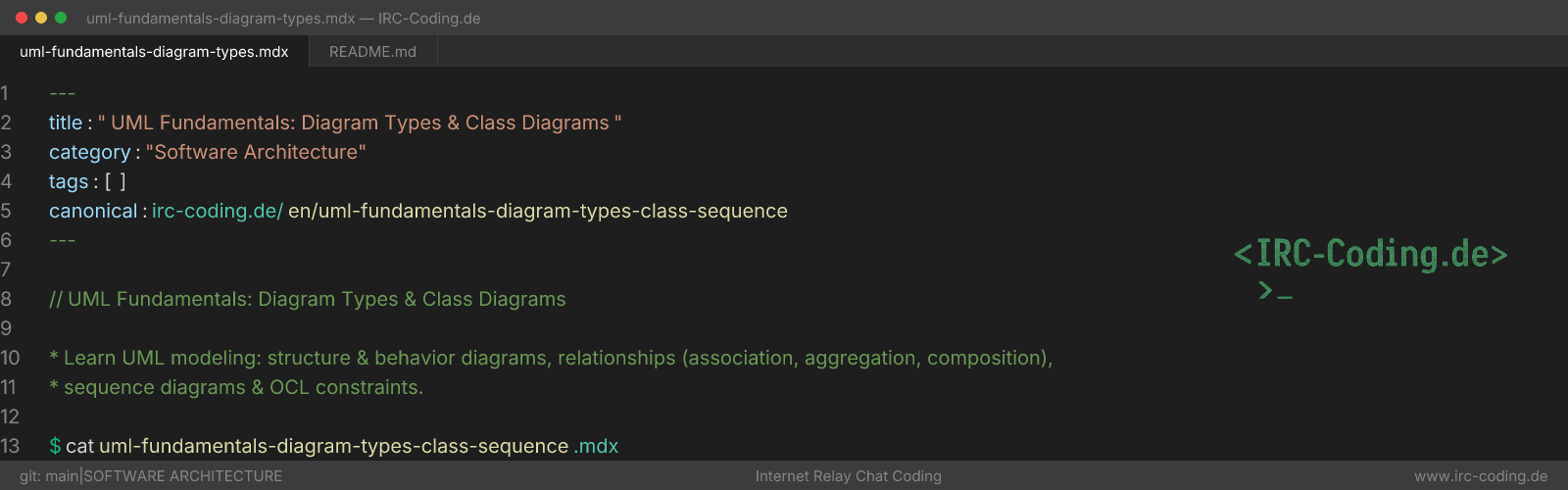 UML Fundamentals: Diagram Types & Class Diagrams
