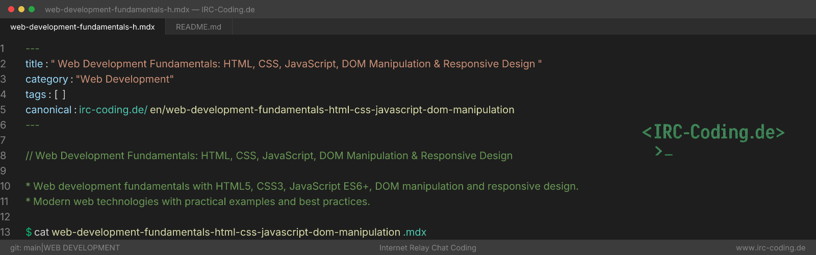 Web Development Fundamentals: HTML, CSS, JavaScript, DOM Manipulation & Responsive Design