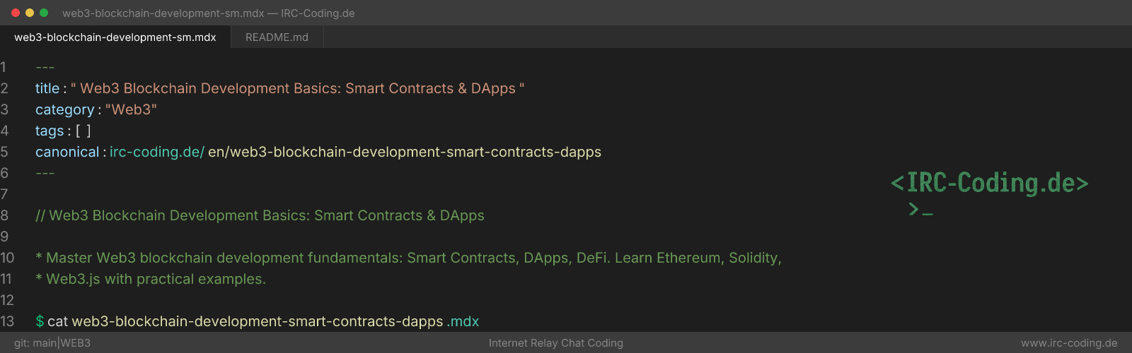 Web3 Blockchain Development Basics: Smart Contracts & DApps