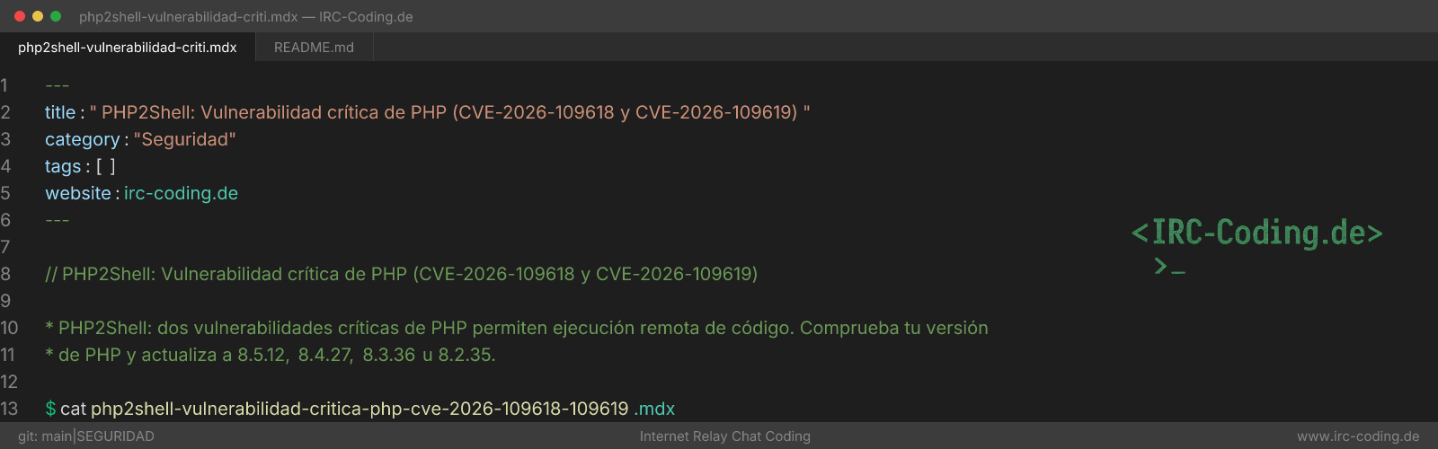 PHP2Shell: Vulnerabilidad crítica de PHP (CVE-2026-109618 y CVE-2026-109619)