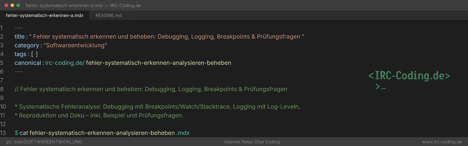 Debugging & Logging: Find and Fix Errors Systematically