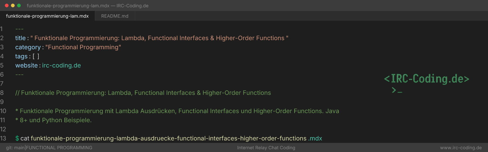 Functional Programming: Lambda & Higher-Order Functions
