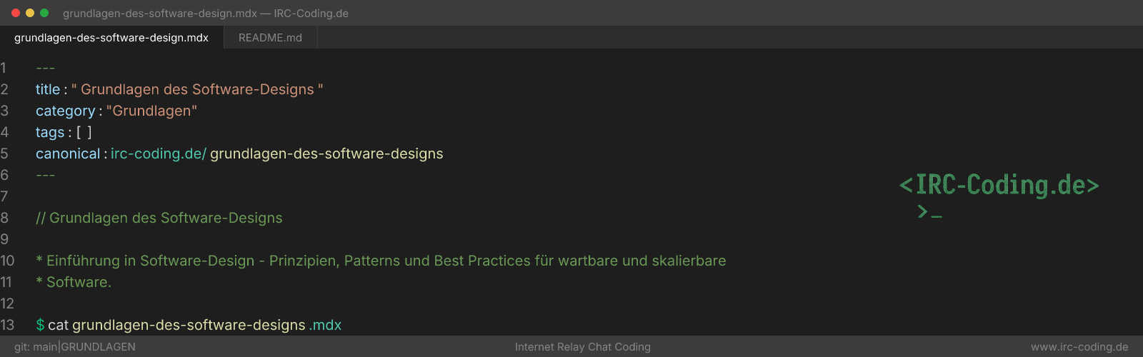 Grundlagen des Software-Designs