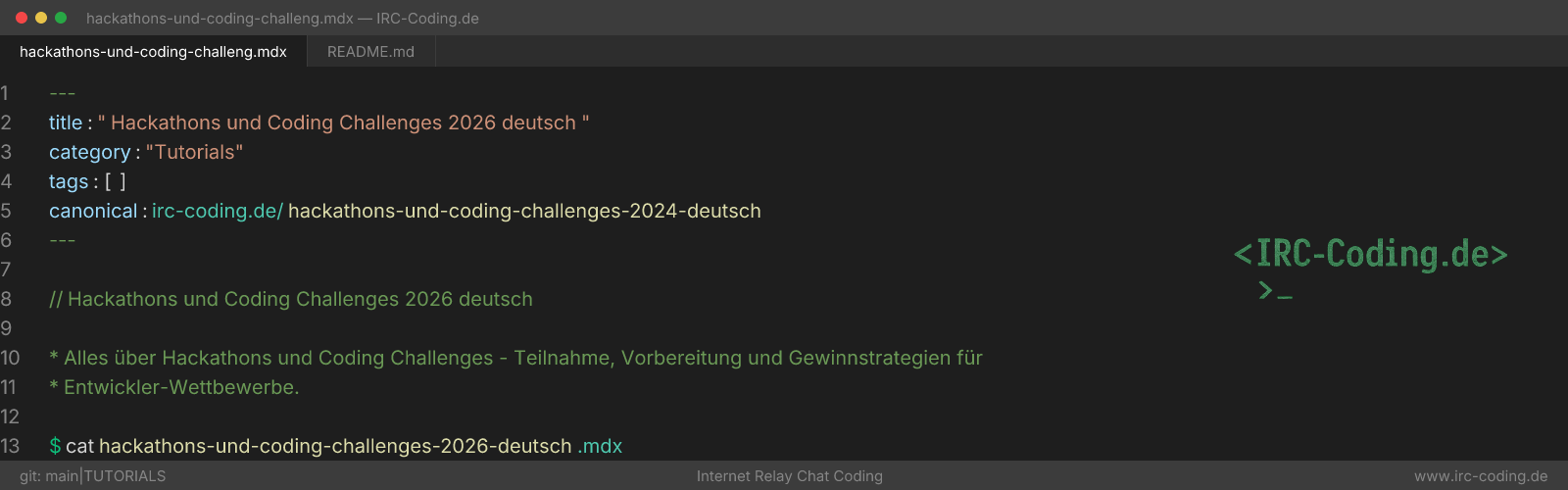 Hackathons und Coding Challenges 2026 deutsch